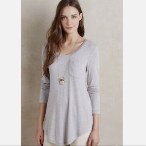 Anthropologie Pure + Good Slubbed Baseball Tee